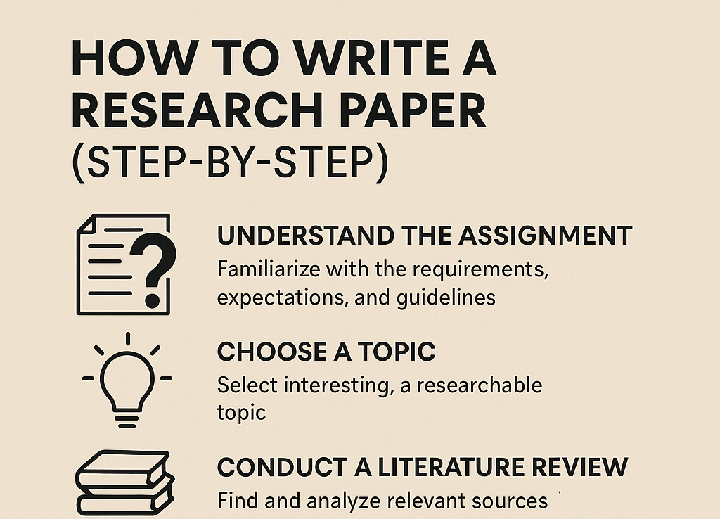 how to write a research paper step by step